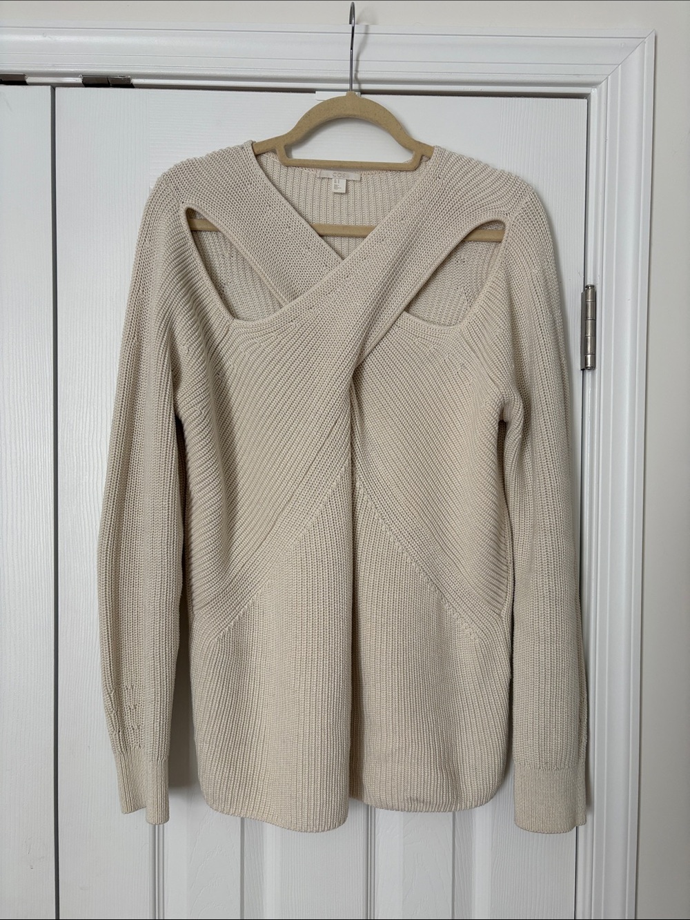 COS Cutout Cotton Knit Sweater